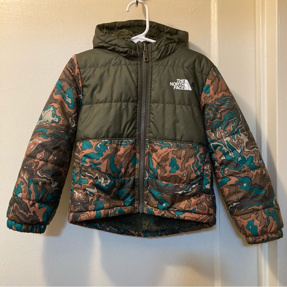The North Face Toddler Boys Reversible Mount Chimbo Full zip Hooded Jacket
